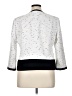 Kasper 100% Polyester Print White Jacket Size 14 - photo 2