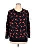Torrid 100% Cotton Hearts Black Pullover Sweater Size 1X Plus (1) - photo 1