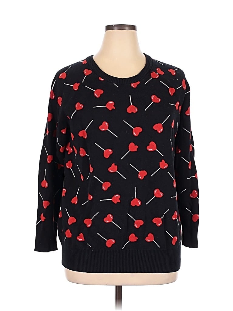 Pre-owned Torrid Pullover Sweater In Black