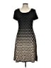 CeCe Graphic Black Casual Dress Size L - photo 1