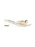 Stuart Weitzman 100% Leather Gold Sandals Size 7 - photo 1