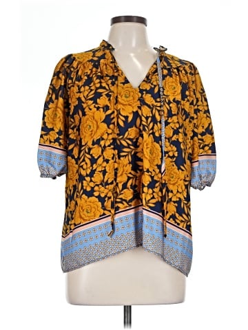 Lavender Brown 3/4 Sleeve Blouse (view 1)