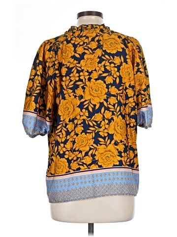 Lavender Brown 3/4 Sleeve Blouse (view 2)