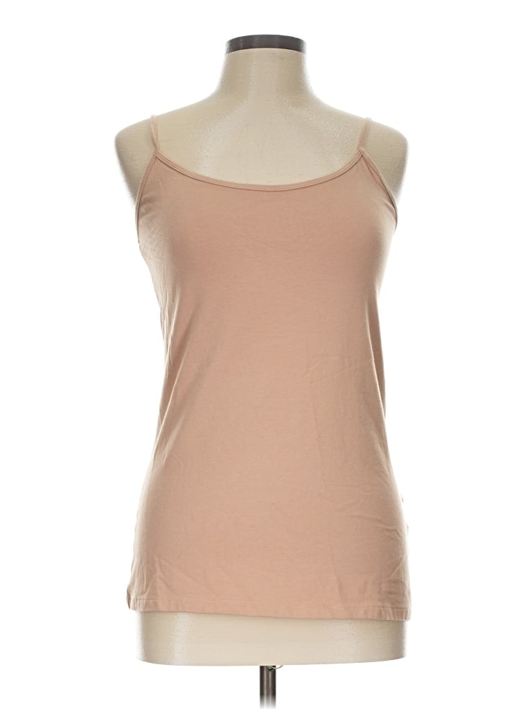 Pre-owned Amazon Essentials Tank Top Tan Strapless Neckline Tops