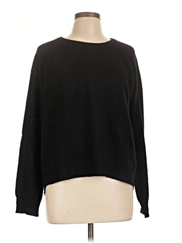 Aqua Cashmere Pullover Sweater (view 1)