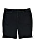 NYDJ 100% Polyester Solid Black Denim Shorts Size 14 - photo 1