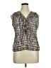 Worthington 100% Polyester Gray Sleeveless Blouse Size XL - photo 1