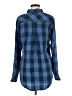Billy T 100% Lyocell Checkered-gingham Blue Long Sleeve Button-Down Shirt Size M - photo 2