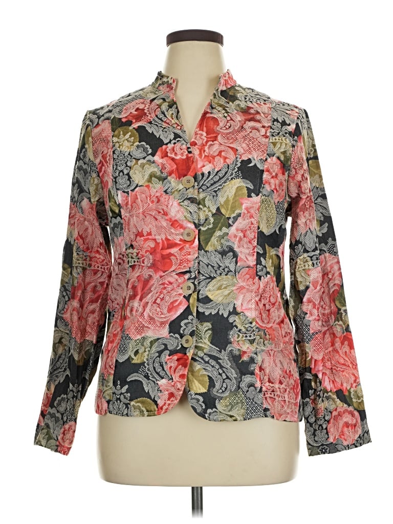 Pre-owned Coldwater Creek Long Sleeve Blouse In Pink