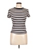 Edikted Stripes Ivory Short Sleeve Turtleneck Size L - photo 1