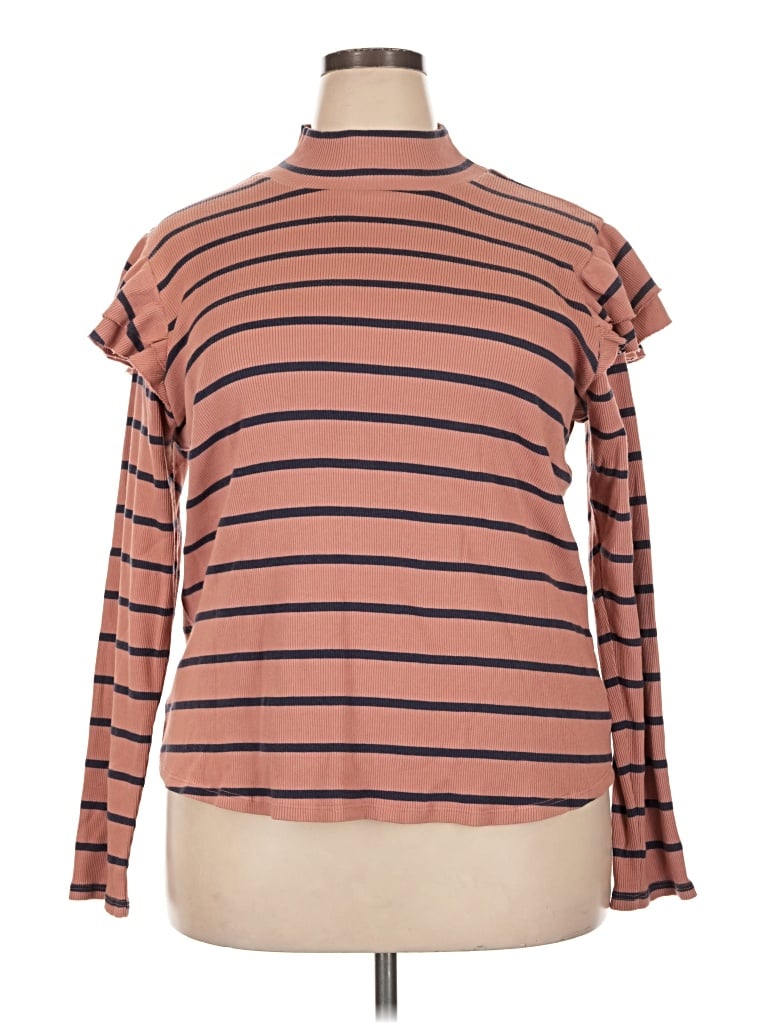 Pre-owned T.la Turtleneck Sweater In Brown