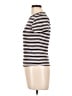Edikted Stripes Ivory Short Sleeve Turtleneck Size L - photo 5