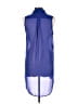 Lush 100% Polyester Blue Sleeveless Button-Down Shirt Size L - photo 2