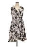 Apt. 9 100% Polyester Print Gray Cocktail Dress Size 1X - photo 1
