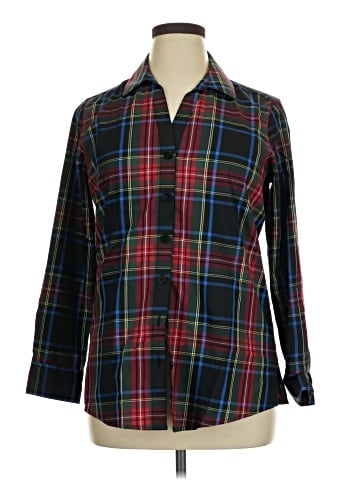 Foxcroft Long Sleeve Button-Down Shirt (view 1)