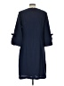 Chadwicks 100% Polyester Solid Blue Casual Dress Size 10 - photo 2