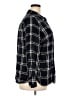 Talbots Plaid Black Long Sleeve Button-Down Shirt Size 2X - photo 4