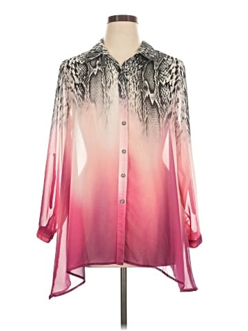 NY Collection 3/4 Sleeve Blouse (view 1)