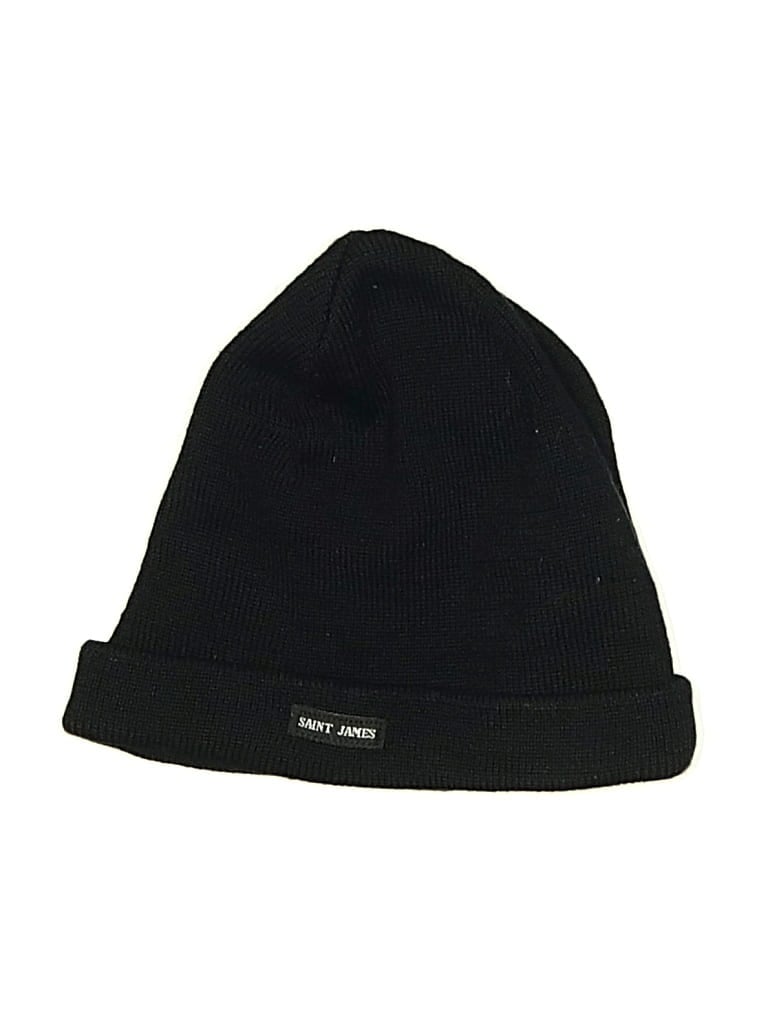 Pre-owned Saint James Beanie Hat In Black