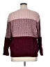 Kim Rogers 100% Cotton Color Block Burgundy Pullover Sweater Size 1X - photo 2
