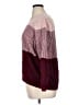 Kim Rogers 100% Cotton Color Block Burgundy Pullover Sweater Size 1X - photo 5