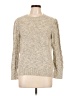 Veronica Beard 100% Cotton Metallic Tan Pullover Sweater Size L - photo 1