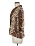 Joanna 100% Polyester Animal Print Brown 3/4 Sleeve Blouse Size M - photo 5