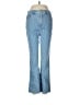 Ann Taylor LOFT Stripes Blue Jeans Size 6 - photo 1