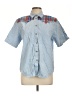 Koret Blue Short Sleeve Blouse Size L - photo 1