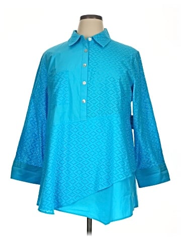 John Mark 3/4 Sleeve Button-Down Shirt (view 1)
