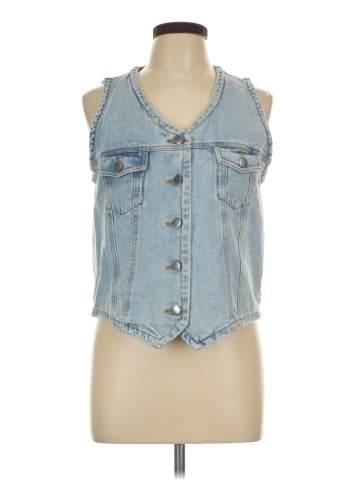 Velvet Heart Denim Vest (view 1)