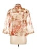 Coldwater Creek Print Orange Jacket Size L - photo 2
