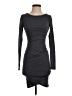 Leith Solid Gray Casual Dress Size XXS - photo 1