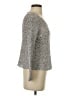 Eileen Fisher 100% Cotton Metallic Gray Silver Pullover Sweater Size S (petite) - photo 4