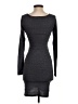 Leith Solid Gray Casual Dress Size XXS - photo 2