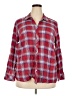 Talbots 100% Cotton Plaid Red Long Sleeve Button-Down Shirt Size 2X - photo 1