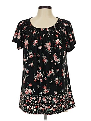 Style&Co Short Sleeve Blouse (view 1)