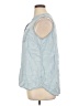 Chico's 100% Lyocell Blue Sleeveless Button-Down Shirt Size XL - photo 5