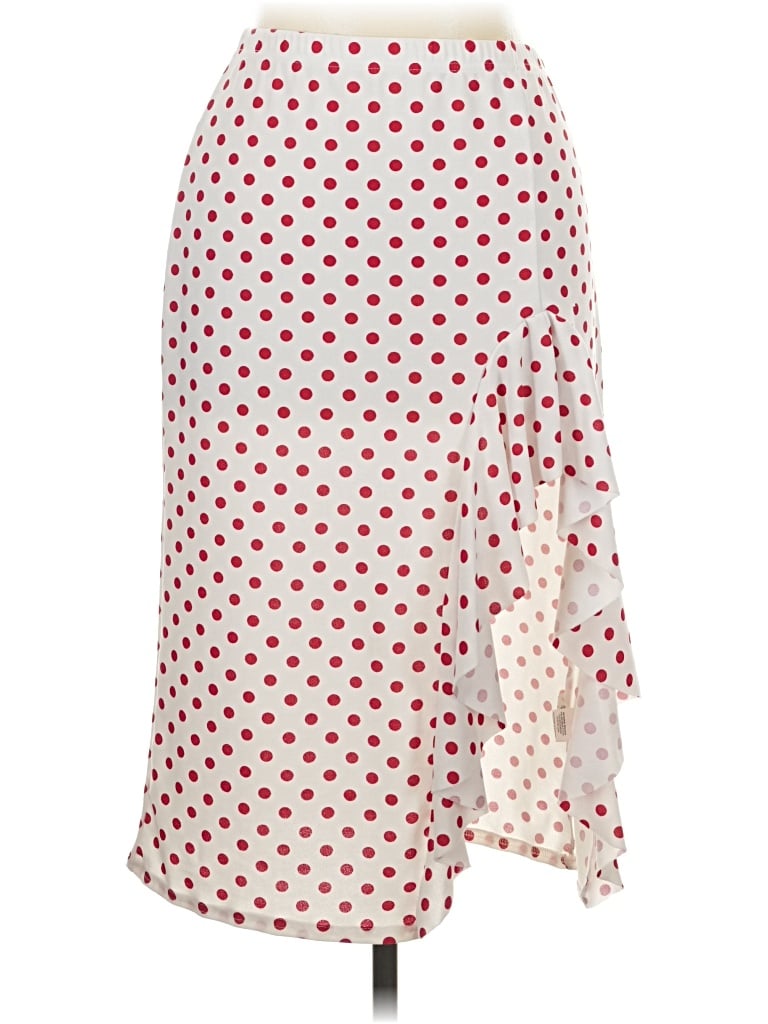 Pre-owned Boohoo Casual Skirt In Ivory