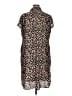 Torrid 100% Polyester Animal Print Brown Casual Dress Size 1X Plus (1) - photo 2