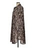 Torrid 100% Polyester Animal Print Brown Casual Dress Size 1X Plus (1) - photo 5