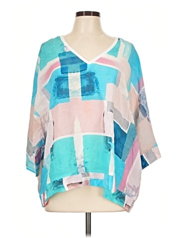Tyler Boe 3/4 Sleeve Silk Top (view 1)