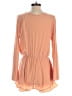 Honey Punch 100% Polyester Solid Orange Romper Size S - photo 2