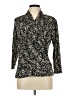Chaus Animal Print Black 3/4 Sleeve Blouse Size L - photo 1