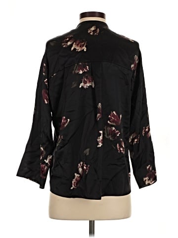Vince. 3/4 Sleeve Silk Top (view 2)