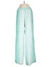 Parker 100% Silk Tweed Teal Silk Pants Size S - photo 1