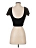 Solemio Black Short Sleeve Top Size S - photo 2