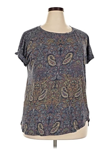 Lucky Brand Short Sleeve Blouse (view 1)