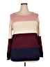Absolutely Creative Worldwide Color Block Burgundy Pullover Sweater Size 2X - photo 1