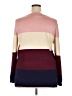 Absolutely Creative Worldwide Color Block Burgundy Pullover Sweater Size 2X - photo 2